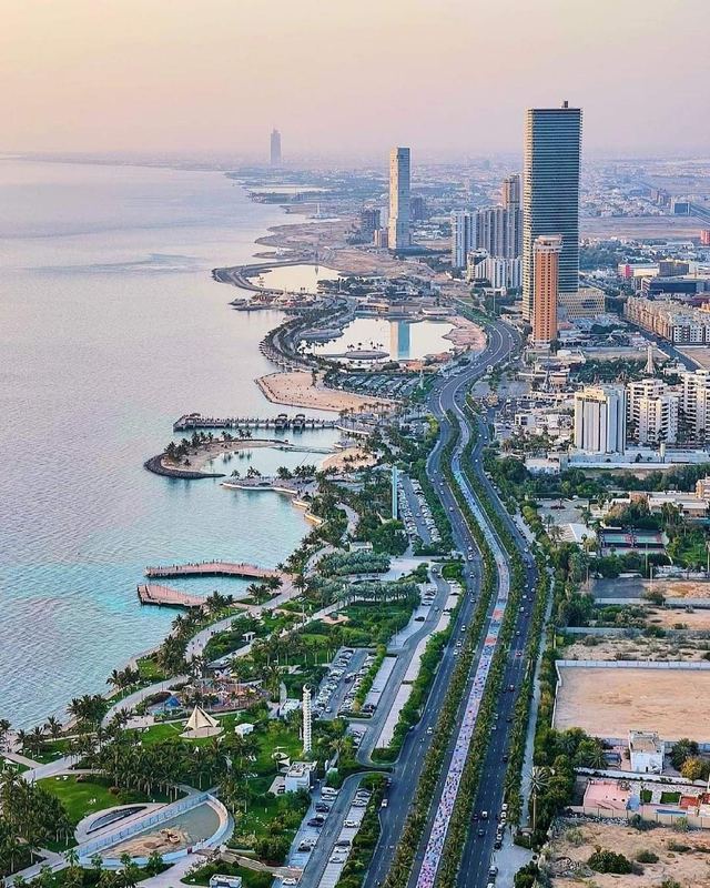 Jeddah corniche and skyline
